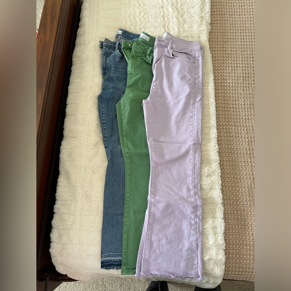 Lot of 3 loft jeans